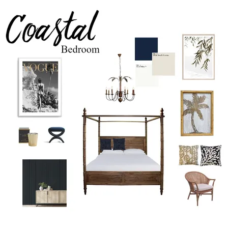 Assignment 4 - Coastal Bedroom Moodboard Interior Design Mood Board by Karen Graham on Style Sourcebook