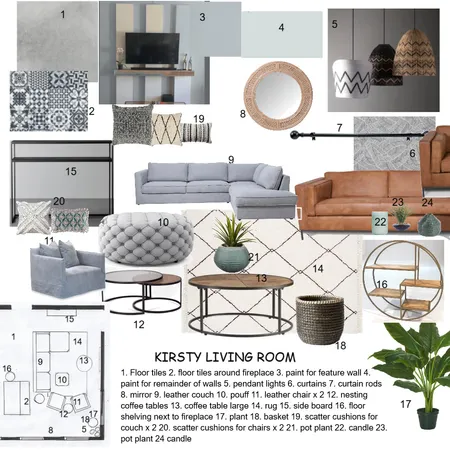 kirsty living room 4 Interior Design Mood Board by glynis on Style Sourcebook