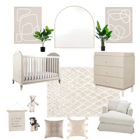 neutral baby nursery Interior Design Mood Board by faithandersonsmith on Style Sourcebook