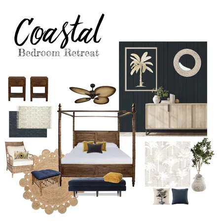 COASTAL BDRM RETREAT - SAMPLE BOARD Interior Design Mood Board by Karen Graham on Style Sourcebook