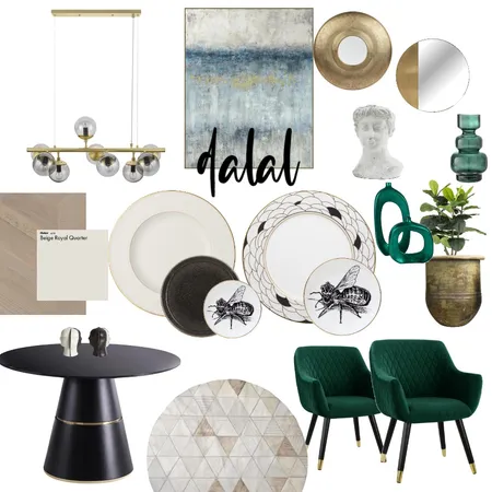 moodboared dinnigtable Interior Design Mood Board by dalalinteriorde on Style Sourcebook