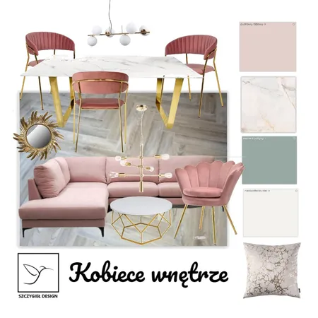 Kobiece wnętrze Interior Design Mood Board by SzczygielDesign on Style Sourcebook