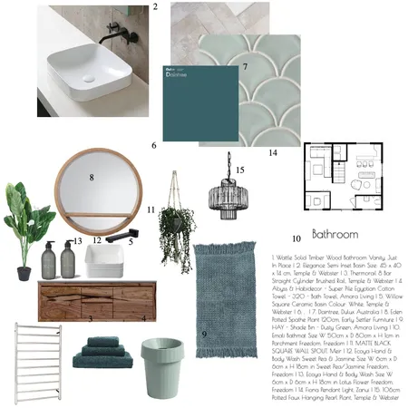 bathroom Interior Design Mood Board by princess godswill on Style Sourcebook