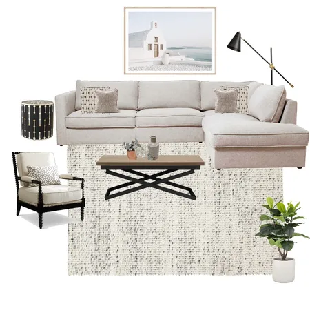 neutral and black living room Interior Design Mood Board by DIYinteriors on Style Sourcebook