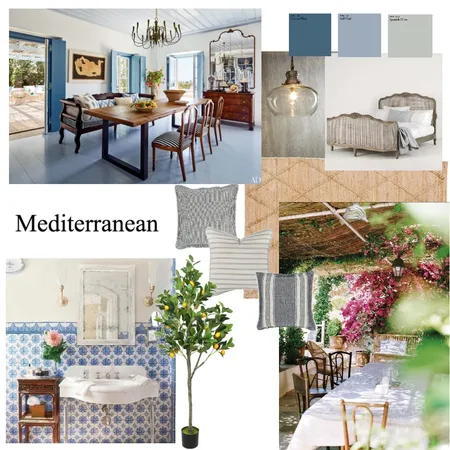 Mediterranean Mood Board Interior Design Mood Board by Amanda Cook on Style Sourcebook