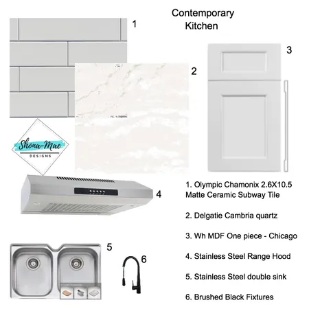 Contemporary kitchen Interior Design Mood Board by twiliteframes@outlook.com on Style Sourcebook