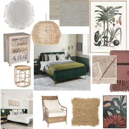 Bali Boohoo Master Bedroom Interior Design Mood Board by kathvick on Style Sourcebook