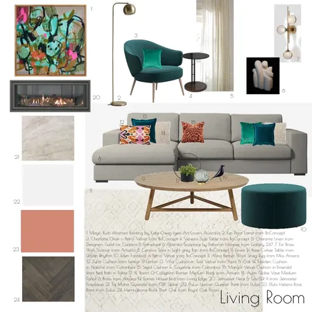 Living Room Interior Design Mood Board by MDS on Style Sourcebook