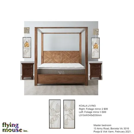 Pooja - Regina Bed decor Interior Design Mood Board by Flyingmouse inc on Style Sourcebook