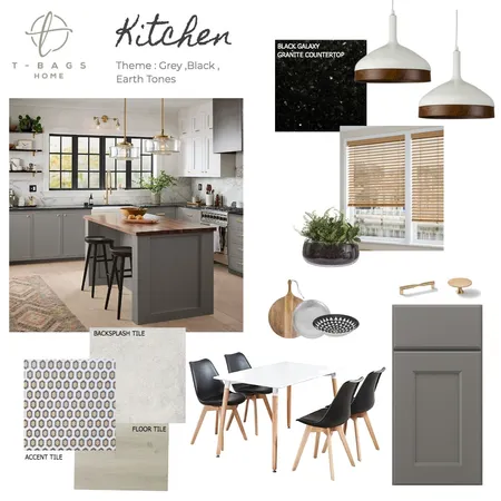 Kudenga Kitchen - Grey & Black Interior Design Mood Board by Zambe on Style Sourcebook