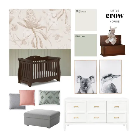 Flora and Fauna Nursery Interior Design Mood Board by Little Crow House on Style Sourcebook