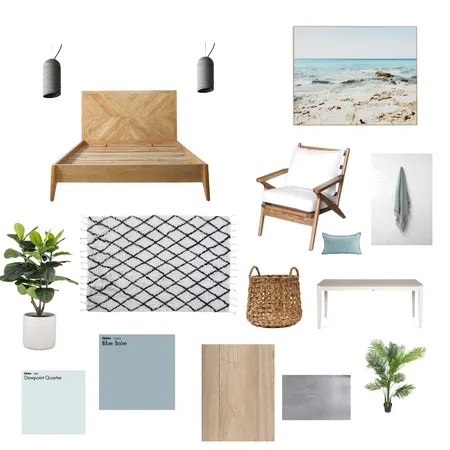 Modern Coastal Bedroom Interior Design Mood Board by Jordanna on Style Sourcebook