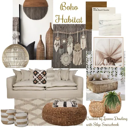 Boho Habitat Interior Design Mood Board by leannedowling on Style Sourcebook