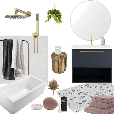 bathroom navy white Interior Design Mood Board by Liz11 on Style Sourcebook