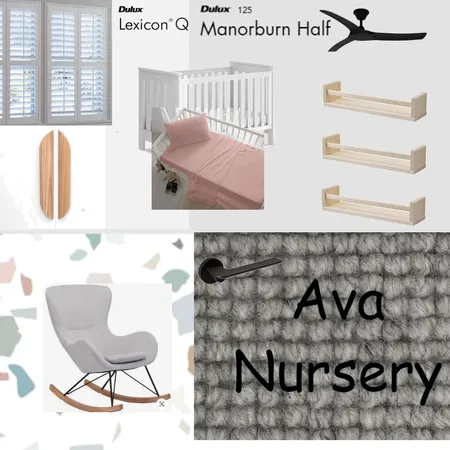 Ava Nursery Interior Design Mood Board by kate.calibungalow on Style Sourcebook