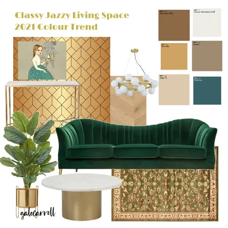Classy Jazzy Inspired Living Room Space Interior Design Mood Board by Gale Carroll on Style Sourcebook