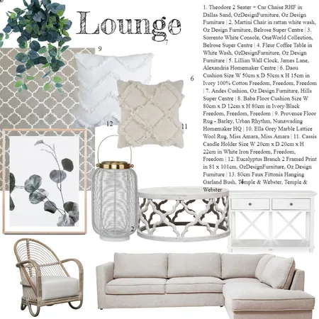 Lounge Interior Design Mood Board by Bianca van der Linde on Style Sourcebook