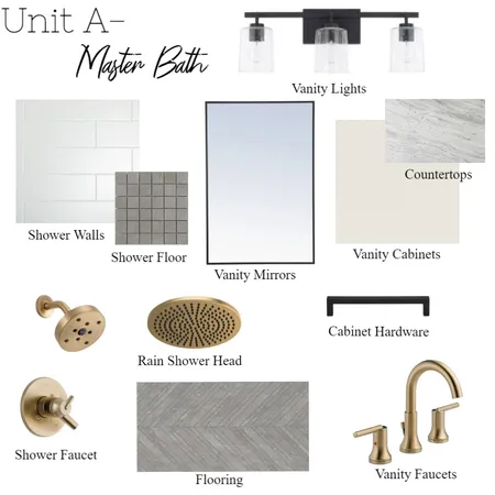 Unit A Master Bath Interior Design Mood Board by haleyjbrenneman on Style Sourcebook