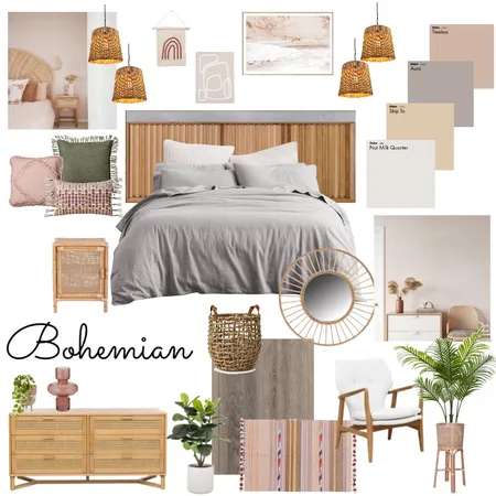 Bohemian Interior Design Mood Board by Lily Edmonds on Style Sourcebook