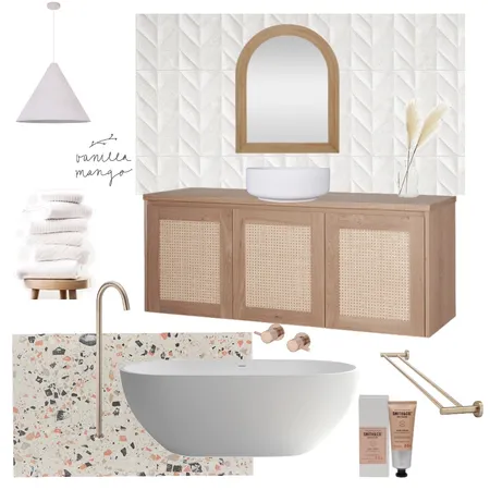 Terrazzo bathroom Interior Design Mood Board by Stone and Oak on Style Sourcebook