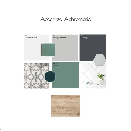 Accented Achromatic + flooring+ green Interior Design Mood Board by kcotton90 on Style Sourcebook