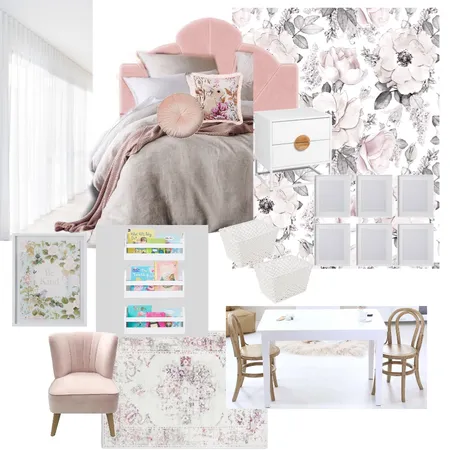 Girls Room Option 1 Interior Design Mood Board by Mood Collective Australia on Style Sourcebook