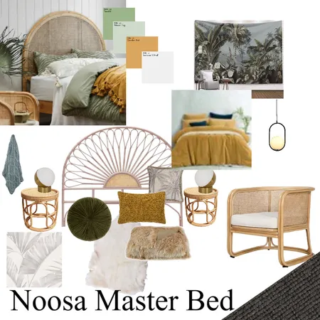 Noosa Master Bed Interior Design Mood Board by Somerset on Style Sourcebook