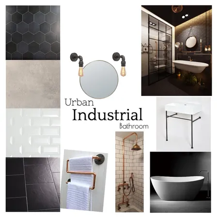 Industrial bathroom Interior Design Mood Board by ashhnicc on Style Sourcebook