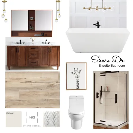 Shore Dr Ensuite Bathroom (option B) Interior Design Mood Board by Nis Interiors on Style Sourcebook