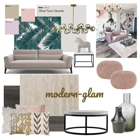 Modernglam Interior Design Mood Board by MeghaG on Style Sourcebook