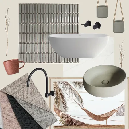 Green Bathroom Interior Design Mood Board by nikijc on Style Sourcebook