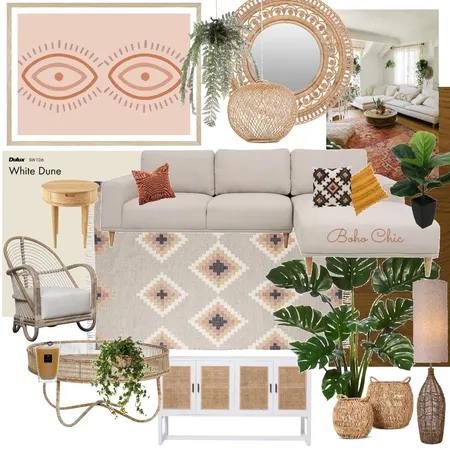 Boho Chic Mood Board Interior Design Mood Board by kyli_katja on Style Sourcebook