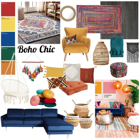 Boho Chic Interior Design Mood Board by Shasie on Style Sourcebook