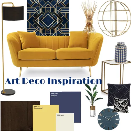 Art Deco Inspiration Interior Design Mood Board by Sunburst Interiors on Style Sourcebook