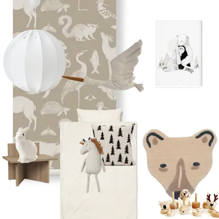 Neutral kids bedroom japandi Interior Design Mood Board by YafitD on Style Sourcebook