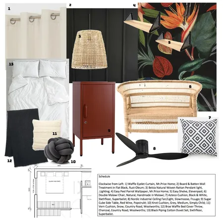 Bedroom Interior Design Mood Board by Domminique Wagener on Style Sourcebook