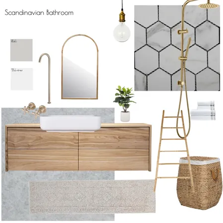 Scandinavian Bathroom Interior Design Mood Board by Bakithi Thukwana on Style Sourcebook