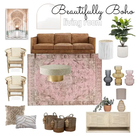 Boho living room Interior Design Mood Board by janiehachey on Style Sourcebook