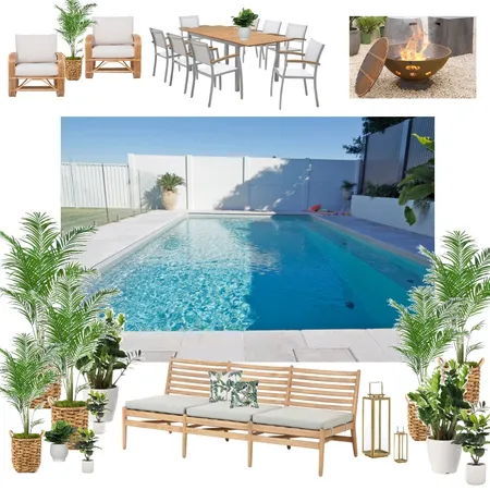 Poolside Interior Design Mood Board by Tanny on Style Sourcebook