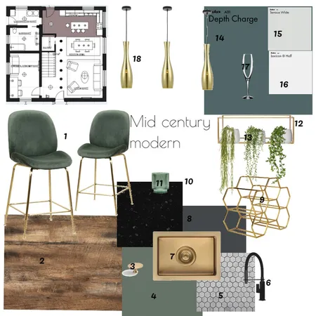 mid century modern Interior Design Mood Board by Diakosmo+ on Style Sourcebook