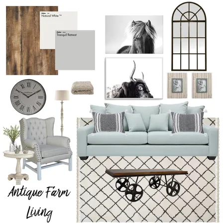 Antique Farm Living Interior Design Mood Board by CBMole on Style Sourcebook