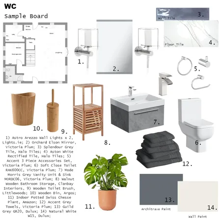 WC Sample Board Interior Design Mood Board by LisaHarrington on Style Sourcebook