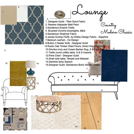 Lounge - Country Classic Interior Design Mood Board by Kerry-Jayne on Style Sourcebook