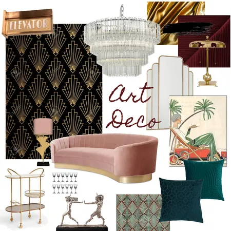 Art Deco Mood Board 2 Interior Design Mood Board by Beatricezanarotti on Style Sourcebook