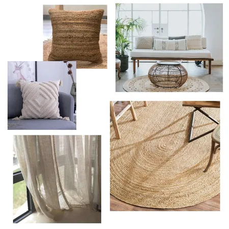 טקסטיל סגנון טבעי Interior Design Mood Board by shir salman on Style Sourcebook