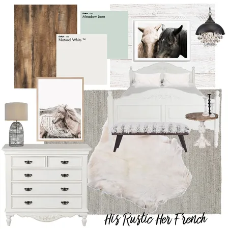 His Rustic Her French Interior Design Mood Board by CBMole on Style Sourcebook