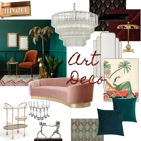 Art Deco Mood Board 3 Interior Design Mood Board by Beatricezanarotti on Style Sourcebook