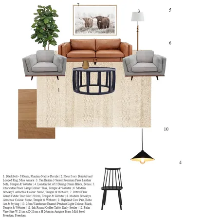 Modern Farmhouse Interior Design Mood Board by taylahdafter on Style Sourcebook