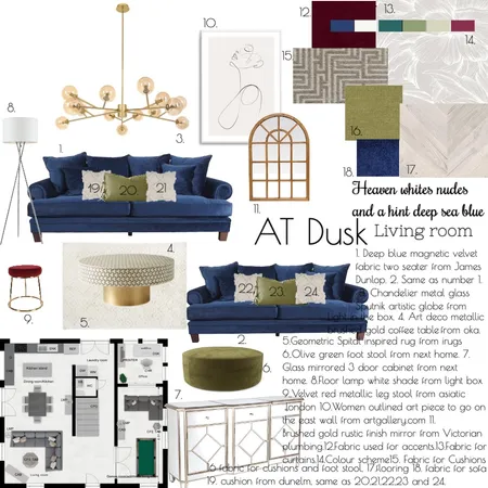 At dusk Living room Interior Design Mood Board by Rosieevans on Style Sourcebook