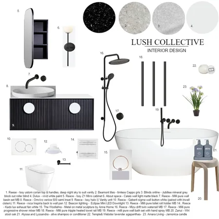 module 9 - main bathroom first floor Interior Design Mood Board by Shaecarratello on Style Sourcebook